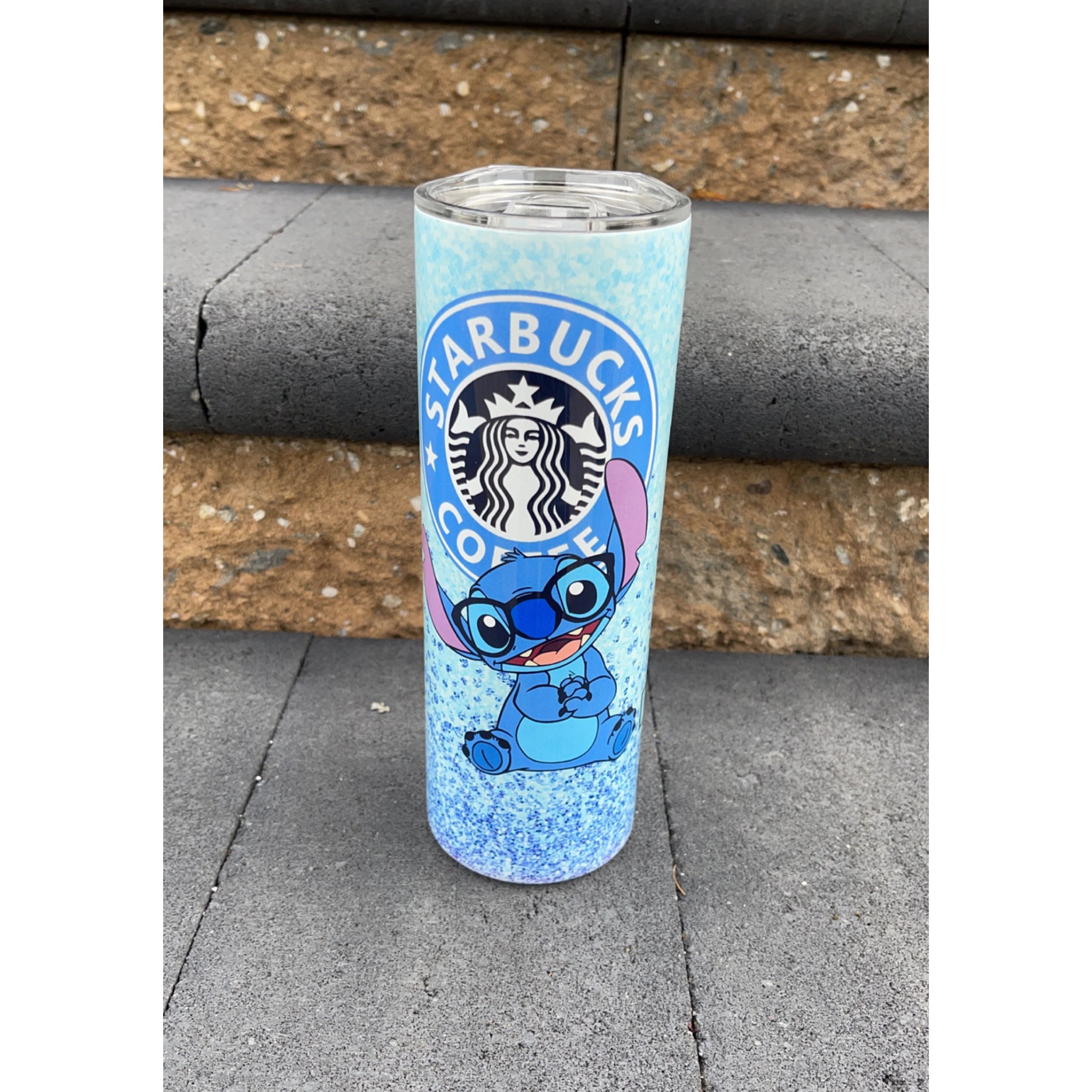 Stitch Blue Starbucks cup