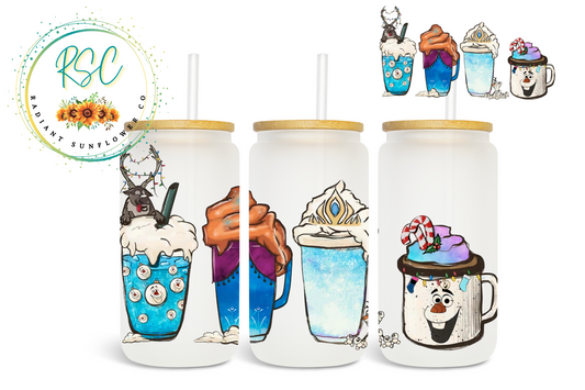 Frozen Coffee Sublimation Print