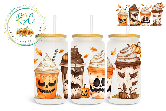 Jack-O'-Lantern Drink Sublimation Print