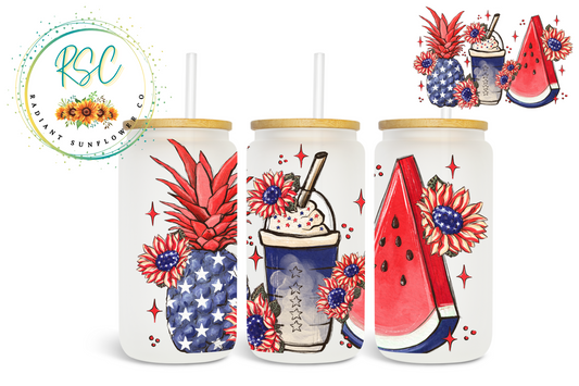 4th of July Watermelon Sublimation Print