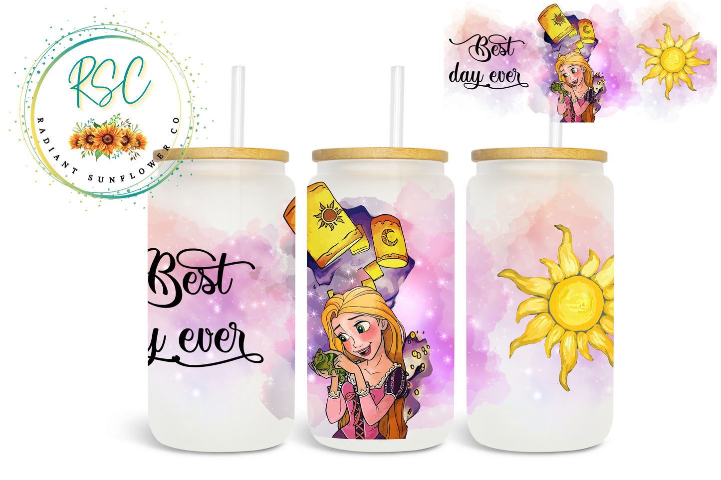 Best Day Ever Tangled Sublimation Print