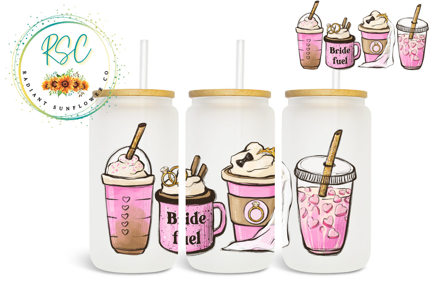 Bride Fuel Coffee Sublimation Print