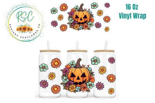 Pumpkin Mums Vinyl Wrap