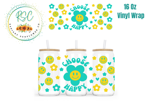 Choose Happy Vinyl Wrap