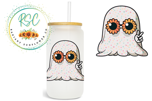 Groovy Glasses Ghost Sublimation Print