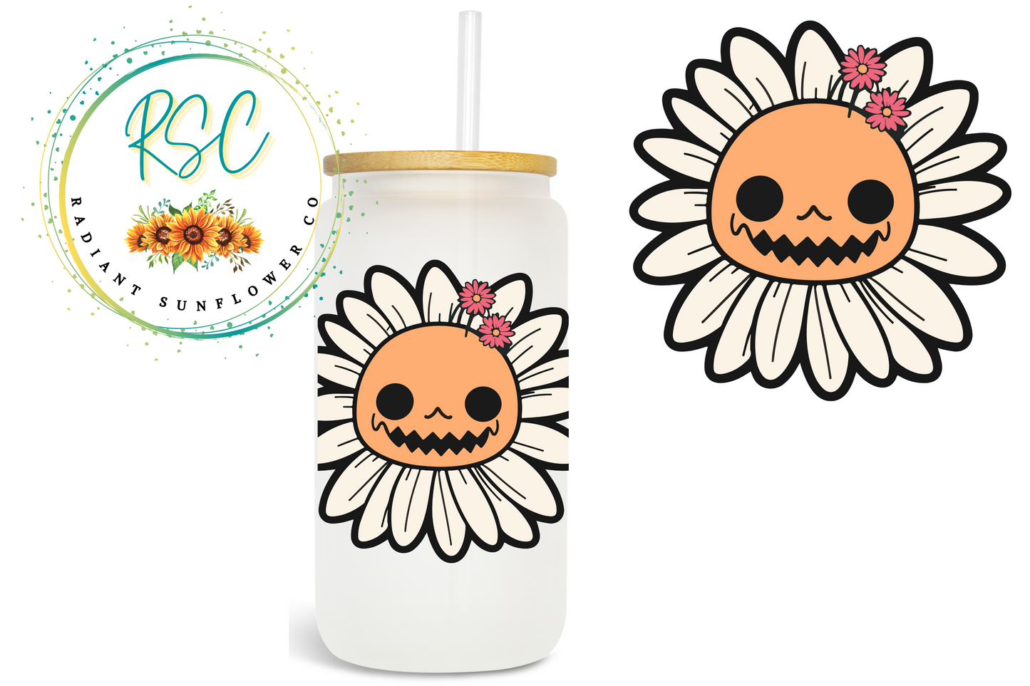 Spooky Flower Sublimation Print