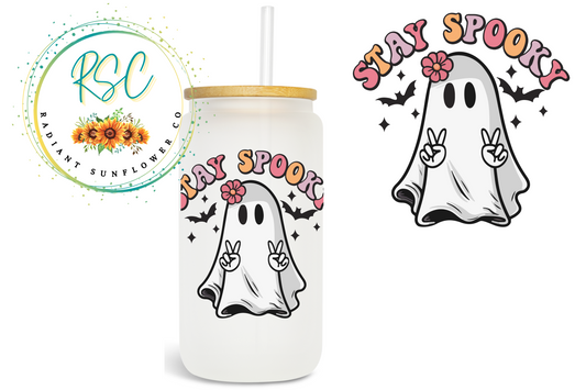 Stay Spooky Ghost Sublimation Print