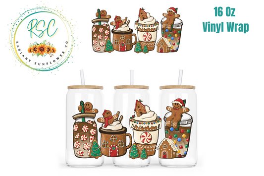 Gingerbread Coffee Vinyl Wrap