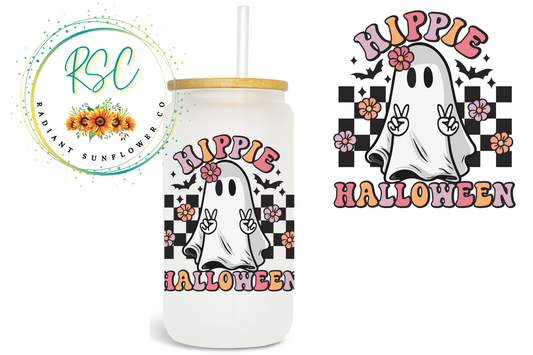 Hippie Halloween Ghost Sublimation Print