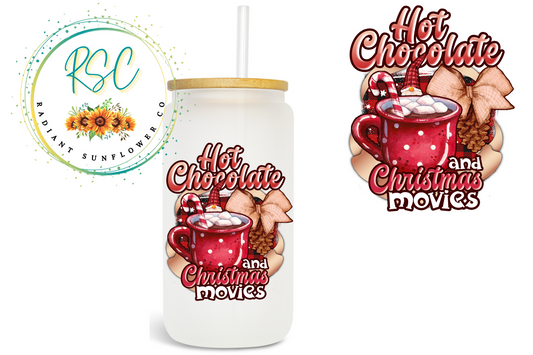 Hot Chocolate and Christmas Movies Sublimation Print