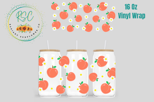 Peaches & Flowers Vinyl Wrap