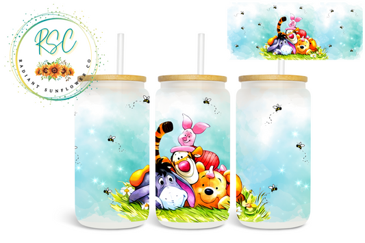 Pooh & Friends Beer Can Glass