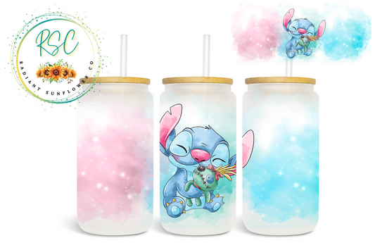 Stitch & Scrump Snuggle Beer Can Glass