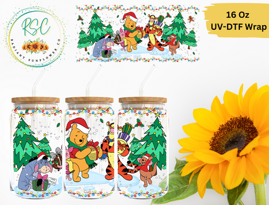 Winnie the Pooh & Friends Christmas UV-DTF Wrap