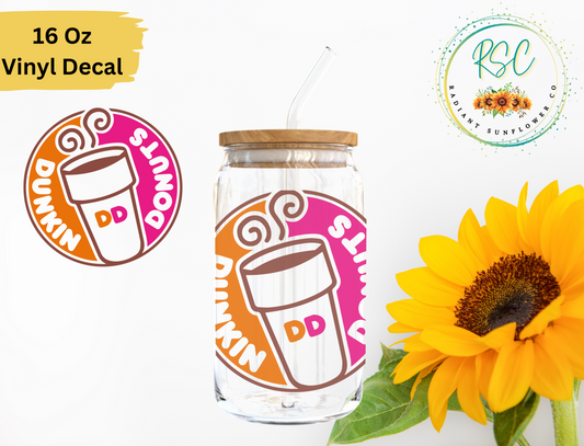 Dunkin Donuts Coffee Vinyl Decal