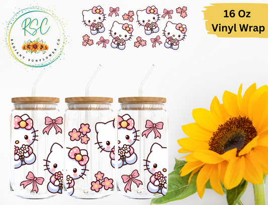 Spring Flowers Hello Kitty Vinyl Wrap