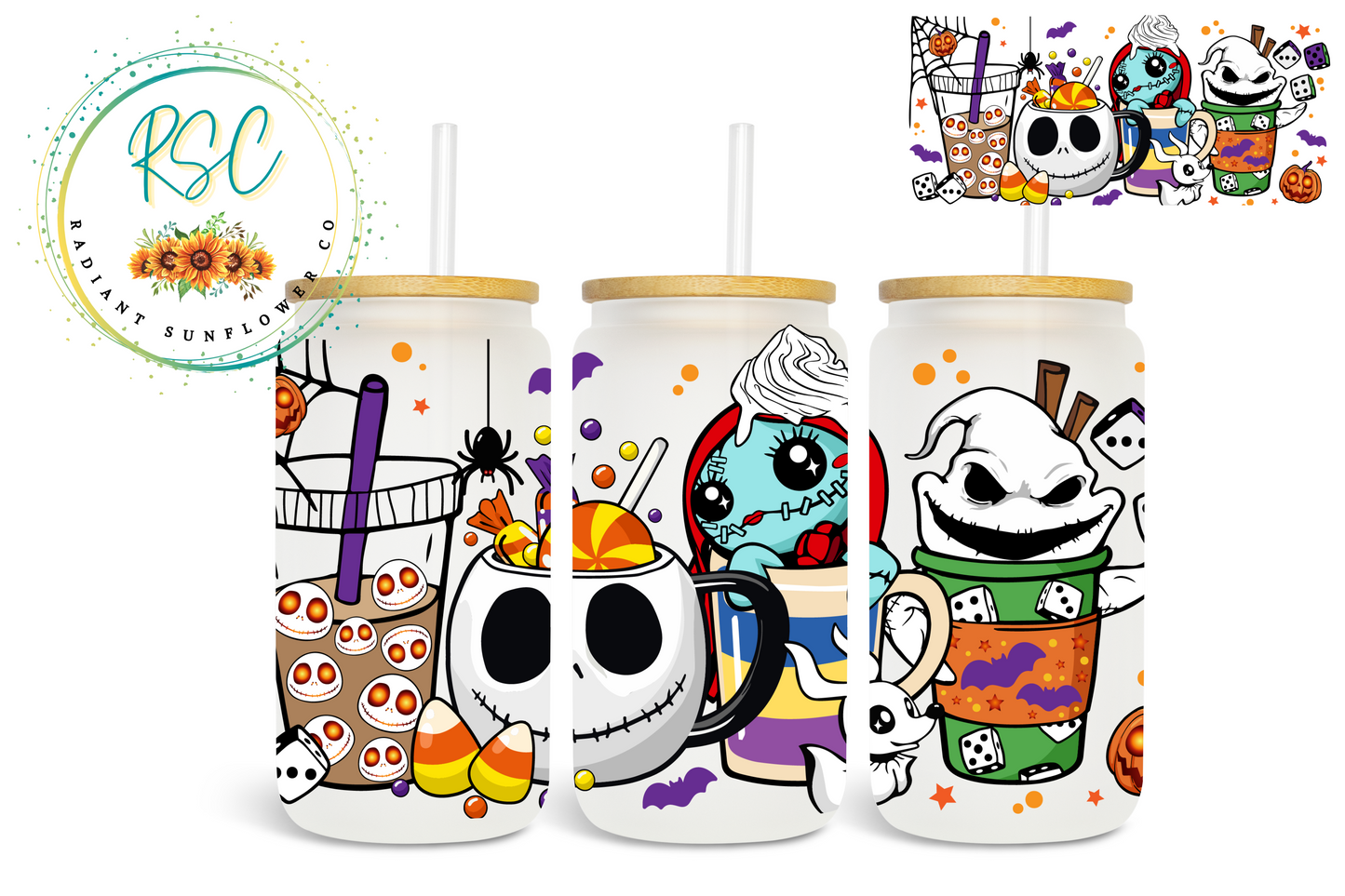 Nightmare Spooky Coffee Sublimation Print