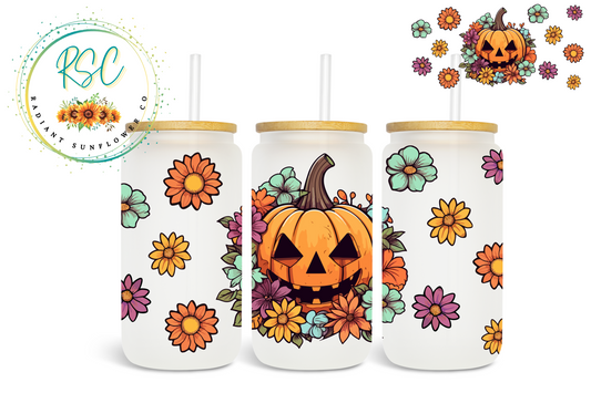 Pumpkin Mums Sublimation Print