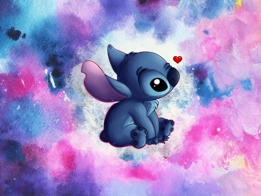 Stitch with Heart Sublimation Print