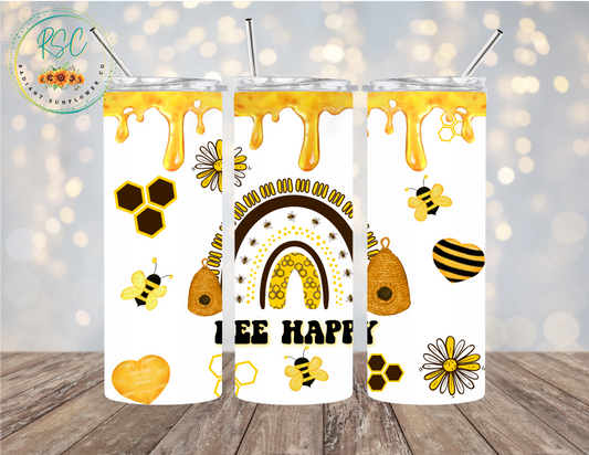 Bee Happy Tumbler