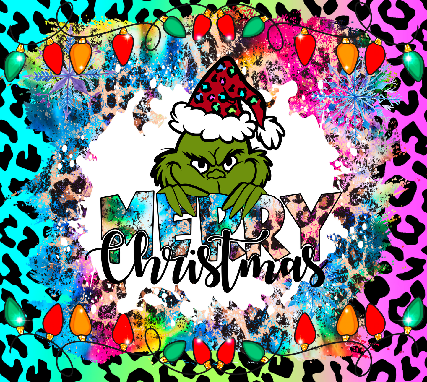 Christmas Grinch Sublimation Print