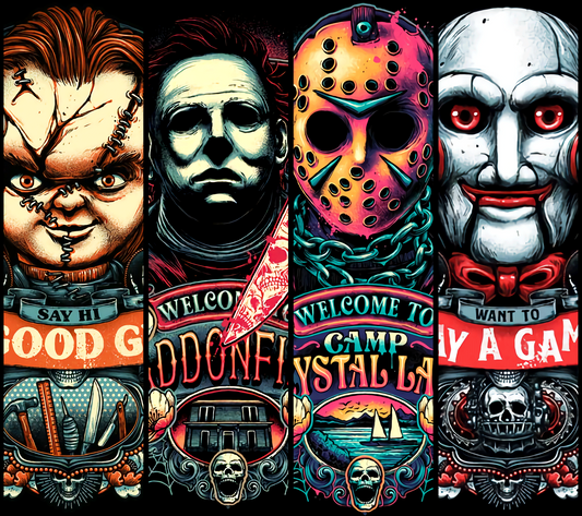 Horror Movies 2 Sublimation Print