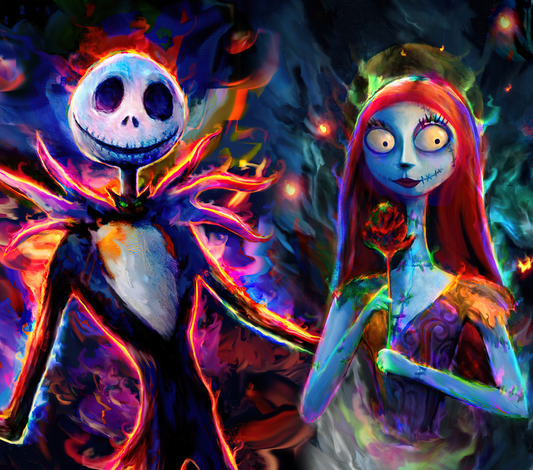 Jack and Sally Sublimation Print