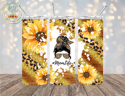 #MomLife Sunflowers Tumbler