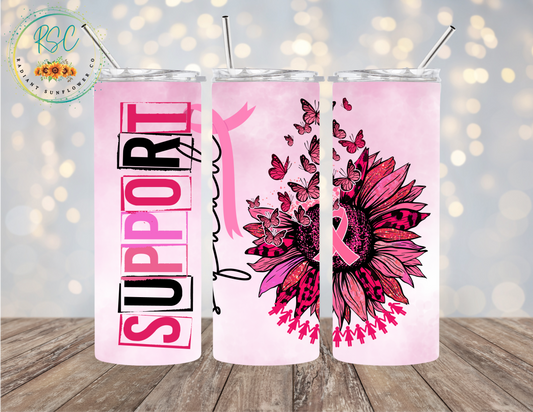 Breast Cancer Support Squad Tumbler