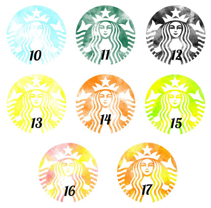 Starbucks Watercolor Beer Can Glass