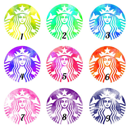 Starbucks Watercolor Beer Can Glass